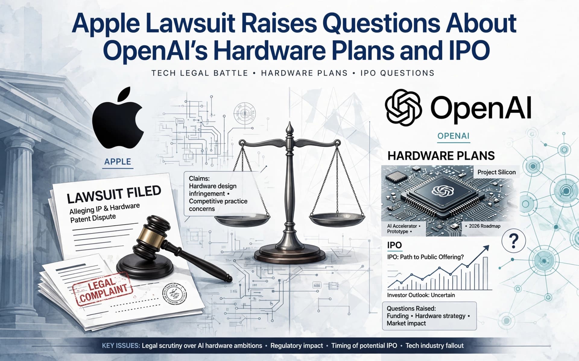 Apple Lawsuit Raises Questions About OpenAI's Hardware Plans and IPO