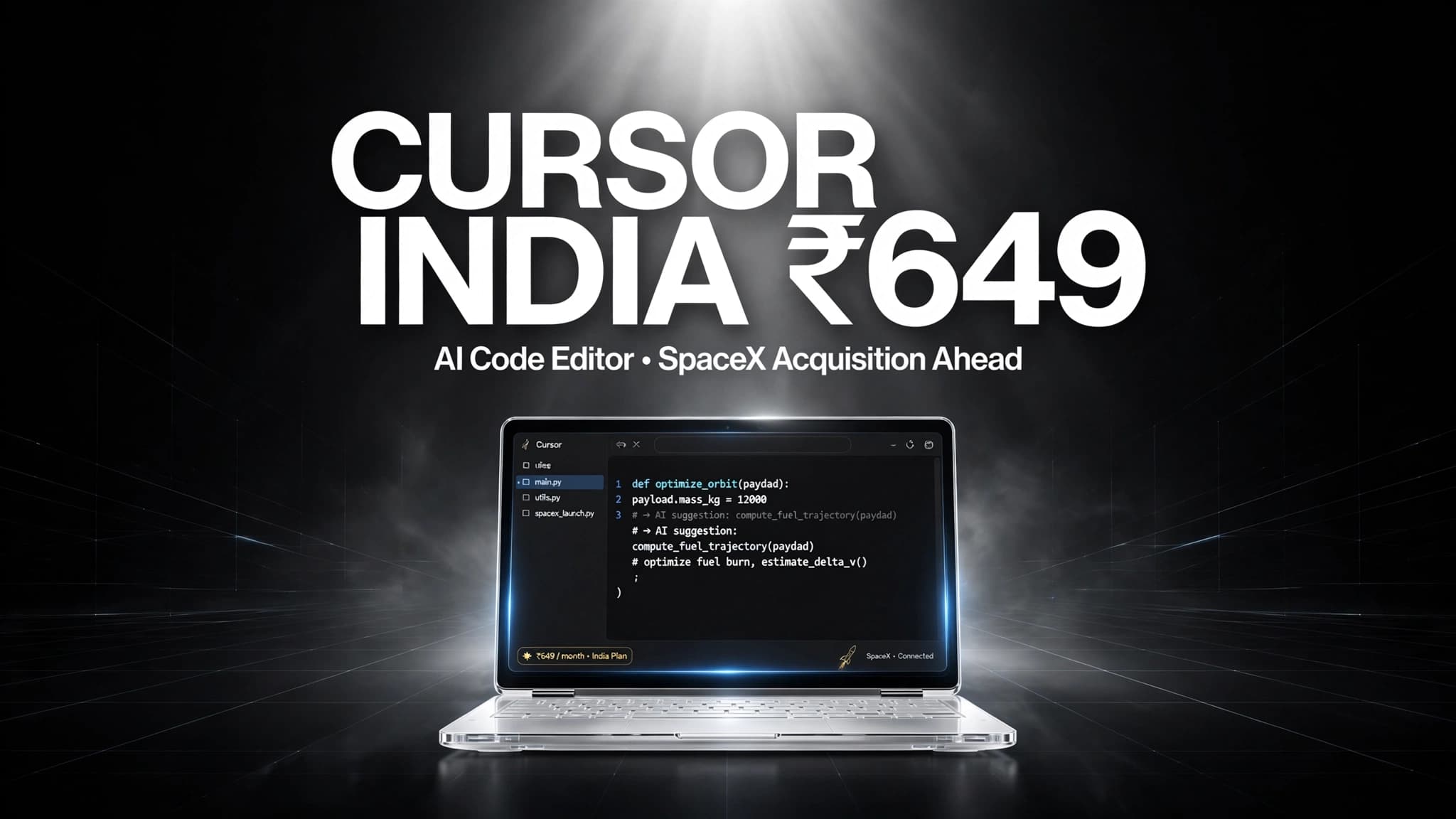 Cursor Launches India-Specific Subscription, Priced at ₹649-a-Month, Ahead of SpaceX Acquisition