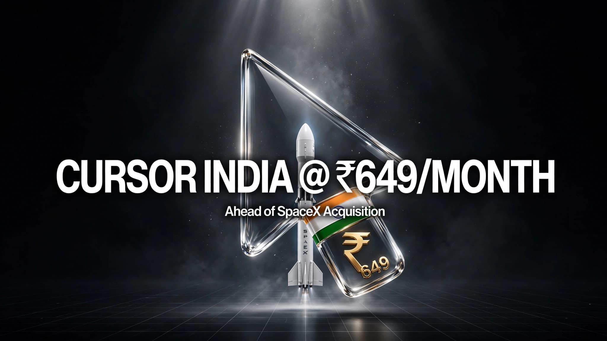 Cursor Unveils India-Specific Subscription, Priced at ₹649-a-Month, Ahead of SpaceX Acquisition