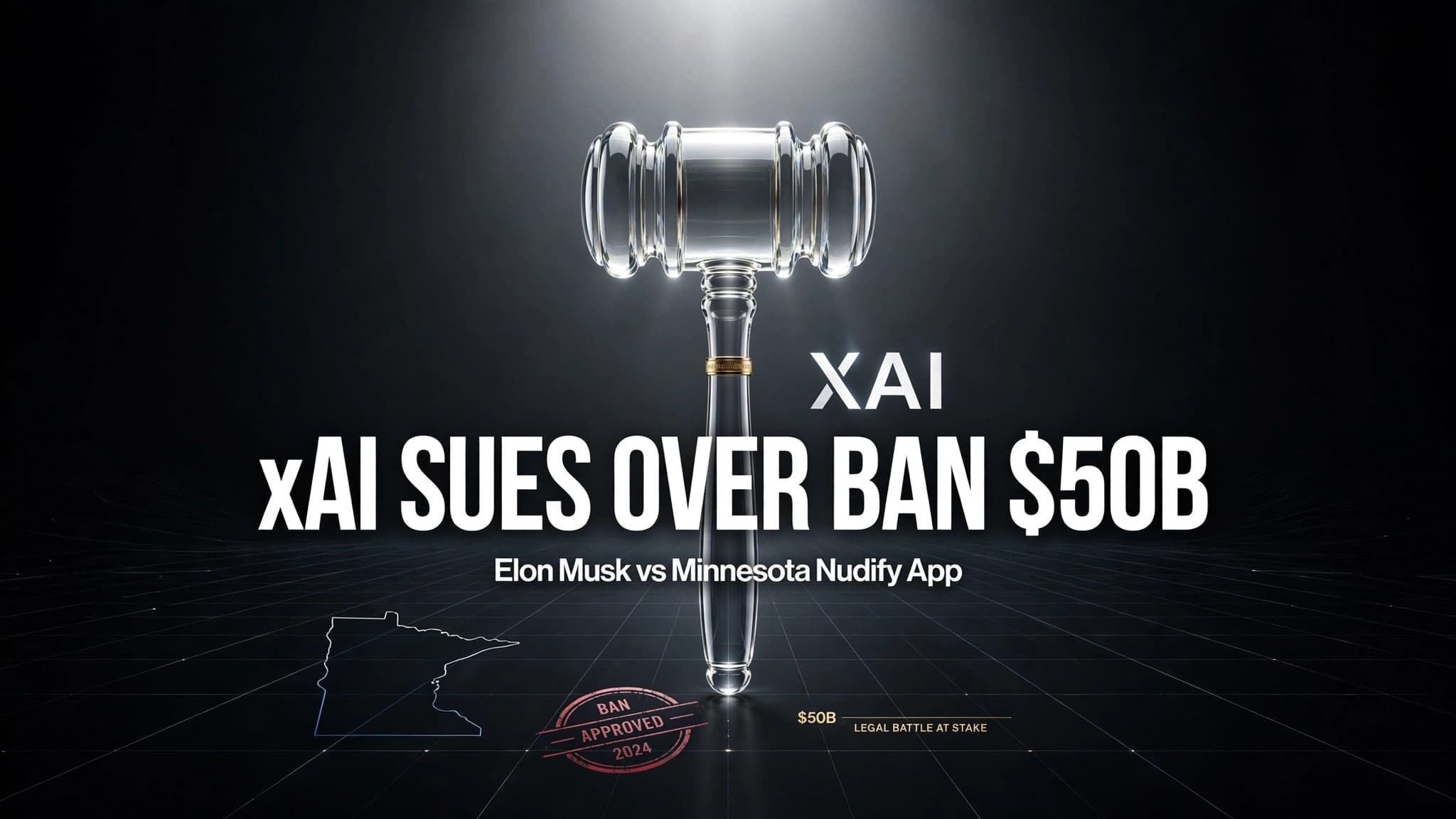 Elon Musk's xAI Sues Minnesota Over 'Nudify' App Ban: $50 Billion at Stake