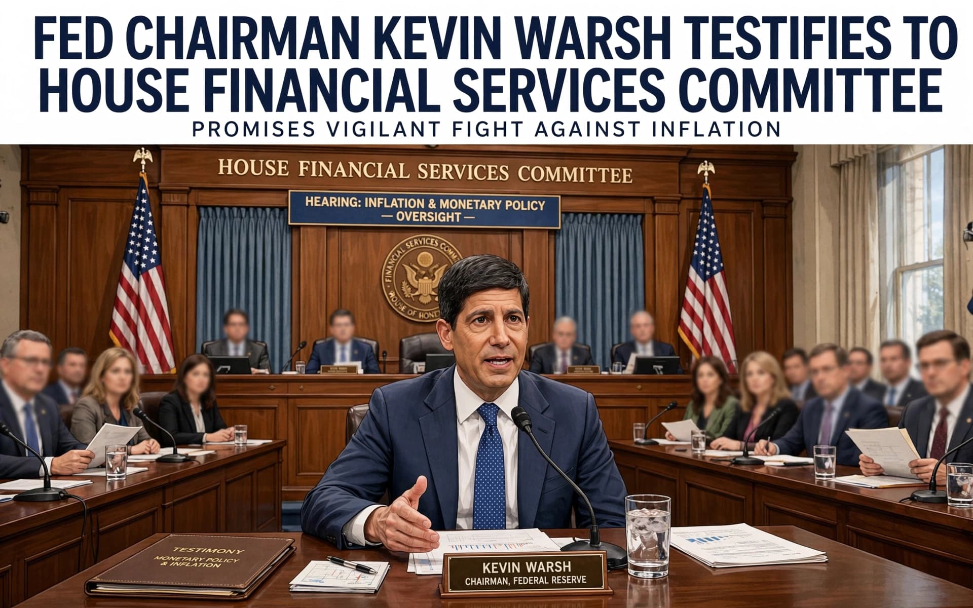 Fed Chairman Kevin Warsh Testifies to House Financial Services Committee, Promises Vigilant Fight Against Inflation