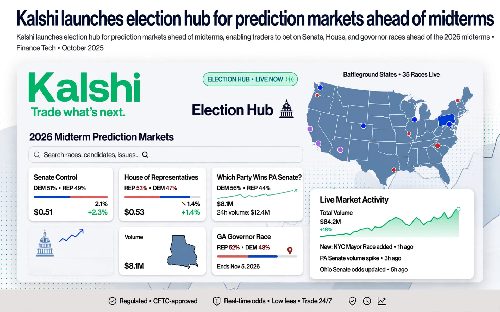 Kalshi launches election hub for prediction markets ahead of midterms