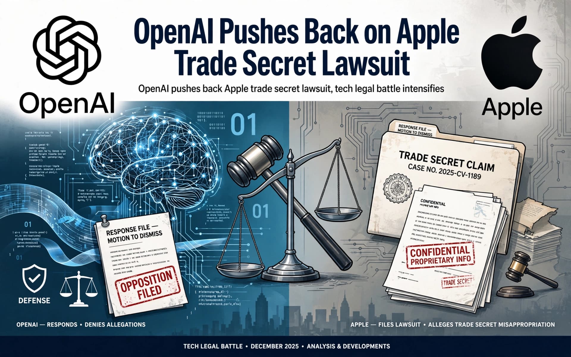 OpenAI Pushes Back on Apple Trade Secret Lawsuit