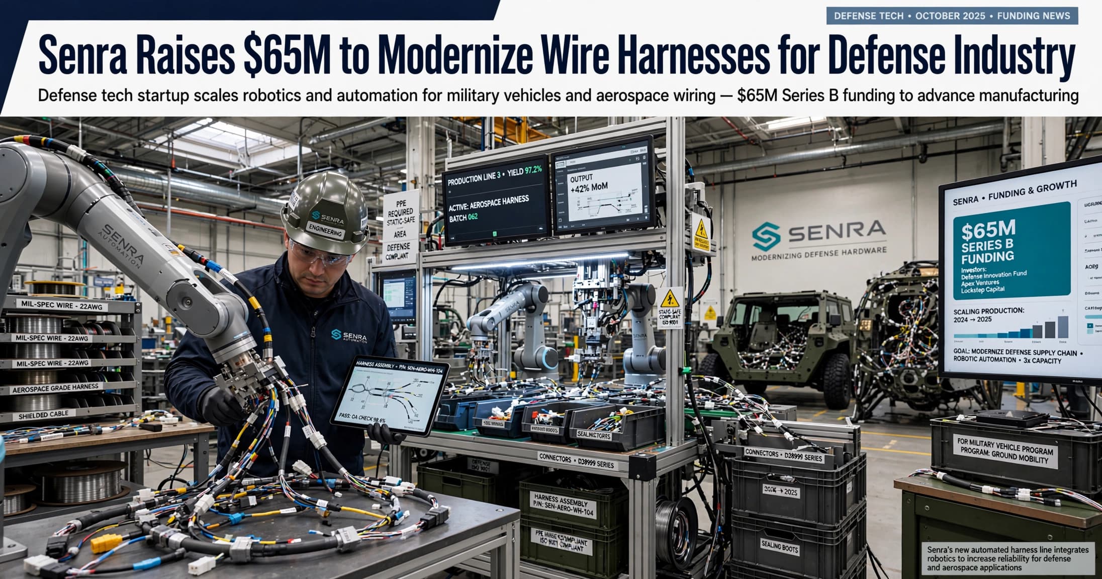 Senra Raises $65M to Modernize Wire Harnesses for Defense Industry