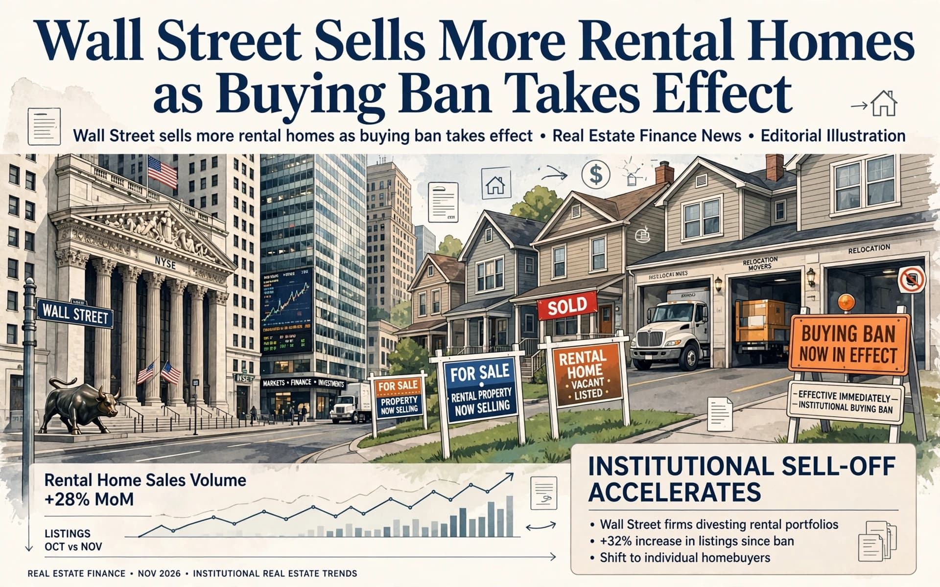 Wall Street Sells More Rental Homes as Buying Ban Takes Effect