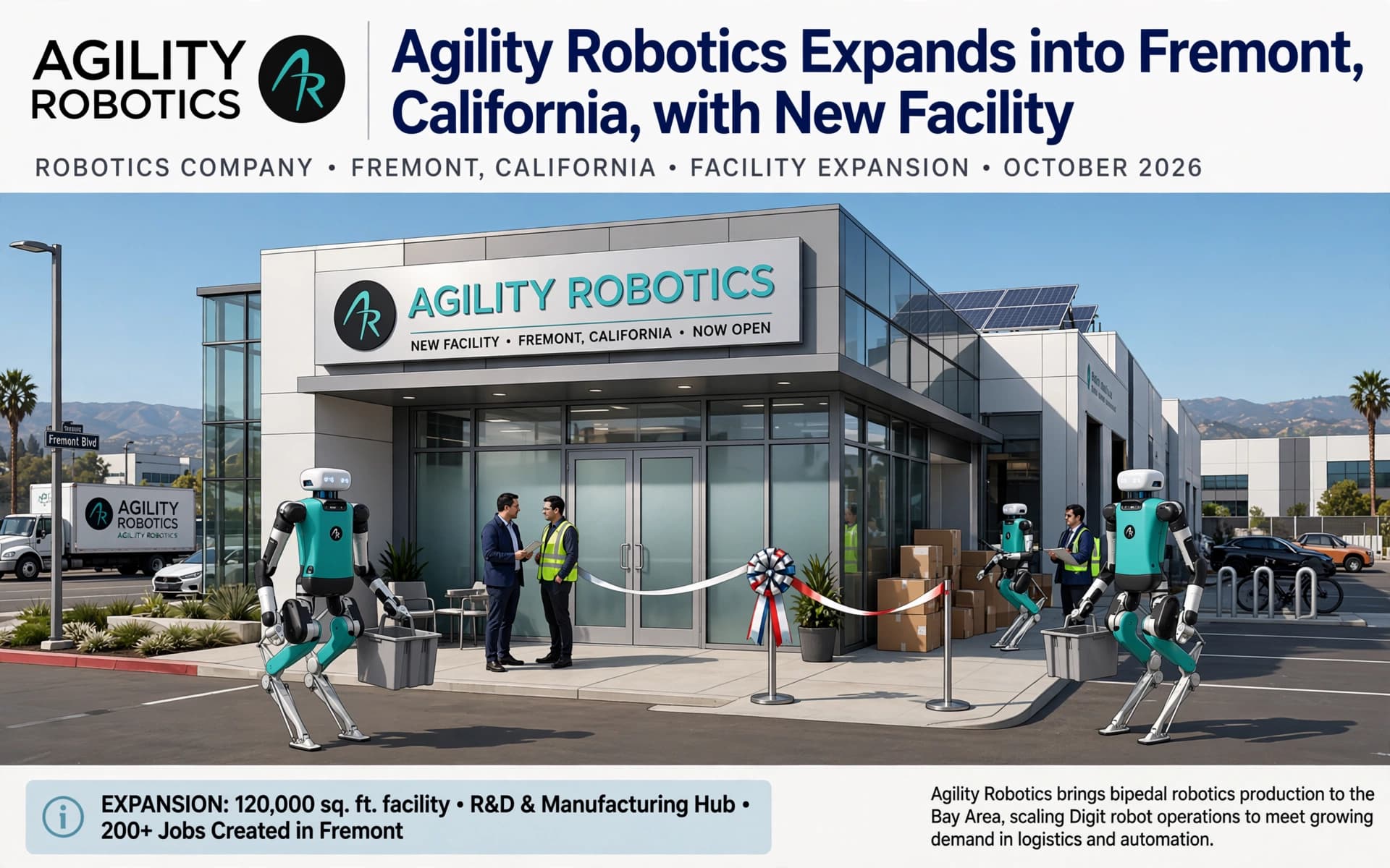 Agility Robotics Expands into Fremont, California, with New Facility