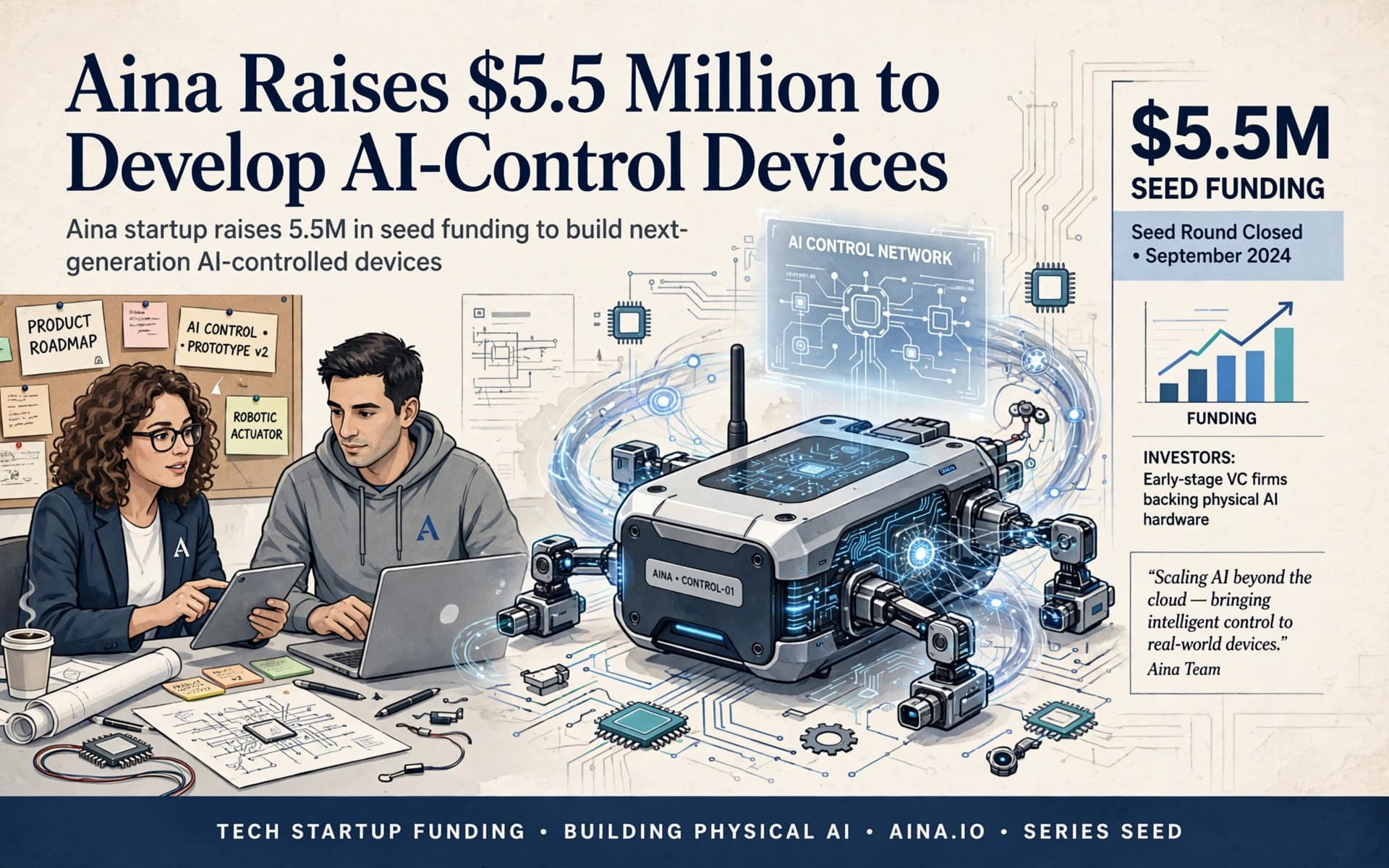 Aina Raises $5.5 Million to Develop AI-Control Devices