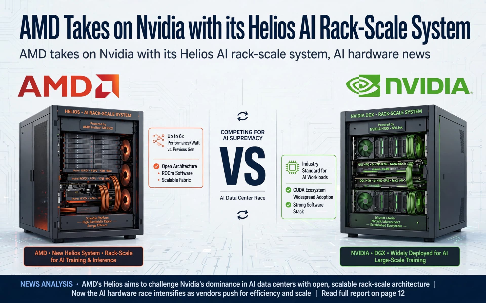 AMD Takes on Nvidia with its Helios AI Rack-Scale System