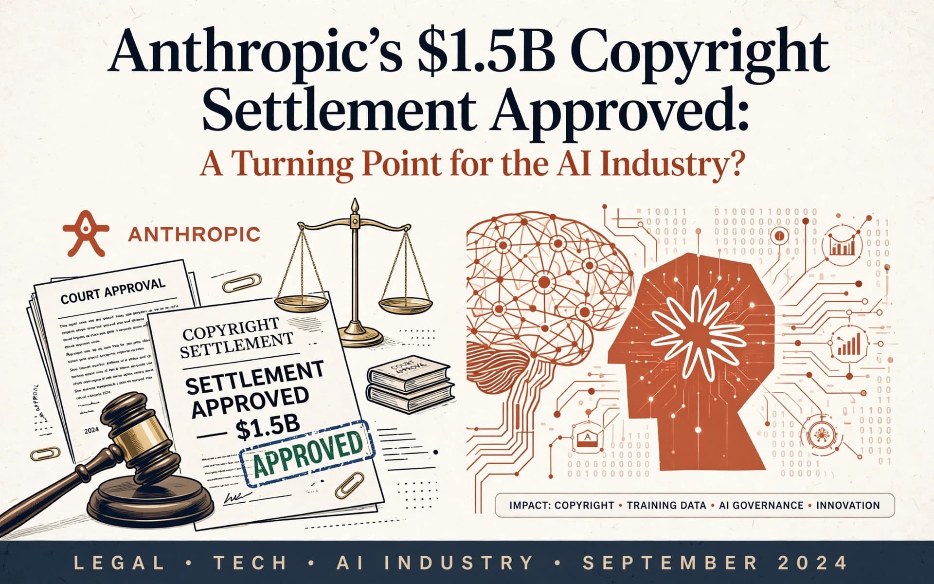 Anthropic's $1.5B Copyright Settlement Approved: A Turning Point for the AI Industry?