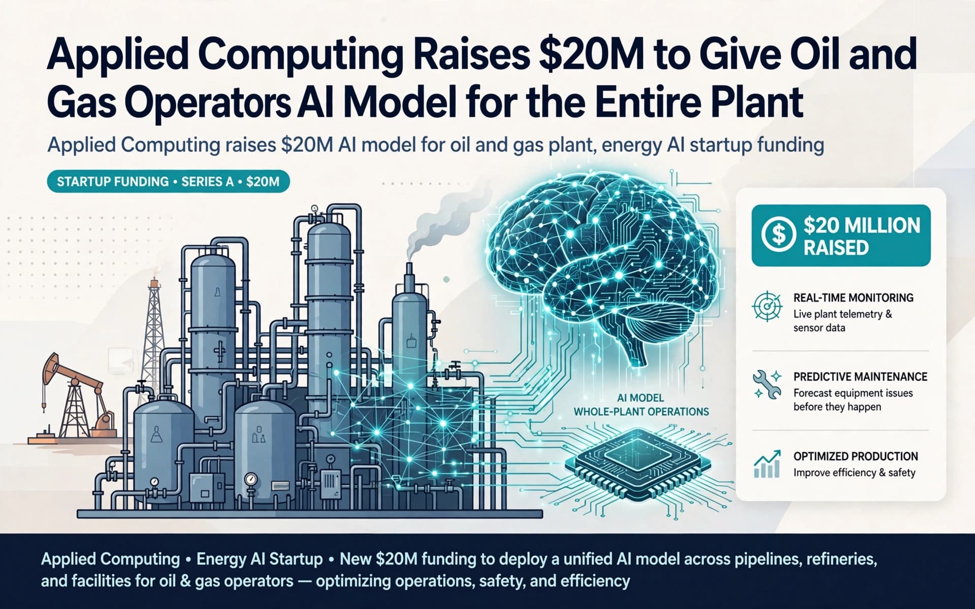 Applied Computing Raises $20 Million to Expand AI Model for Oil and Gas Operators
