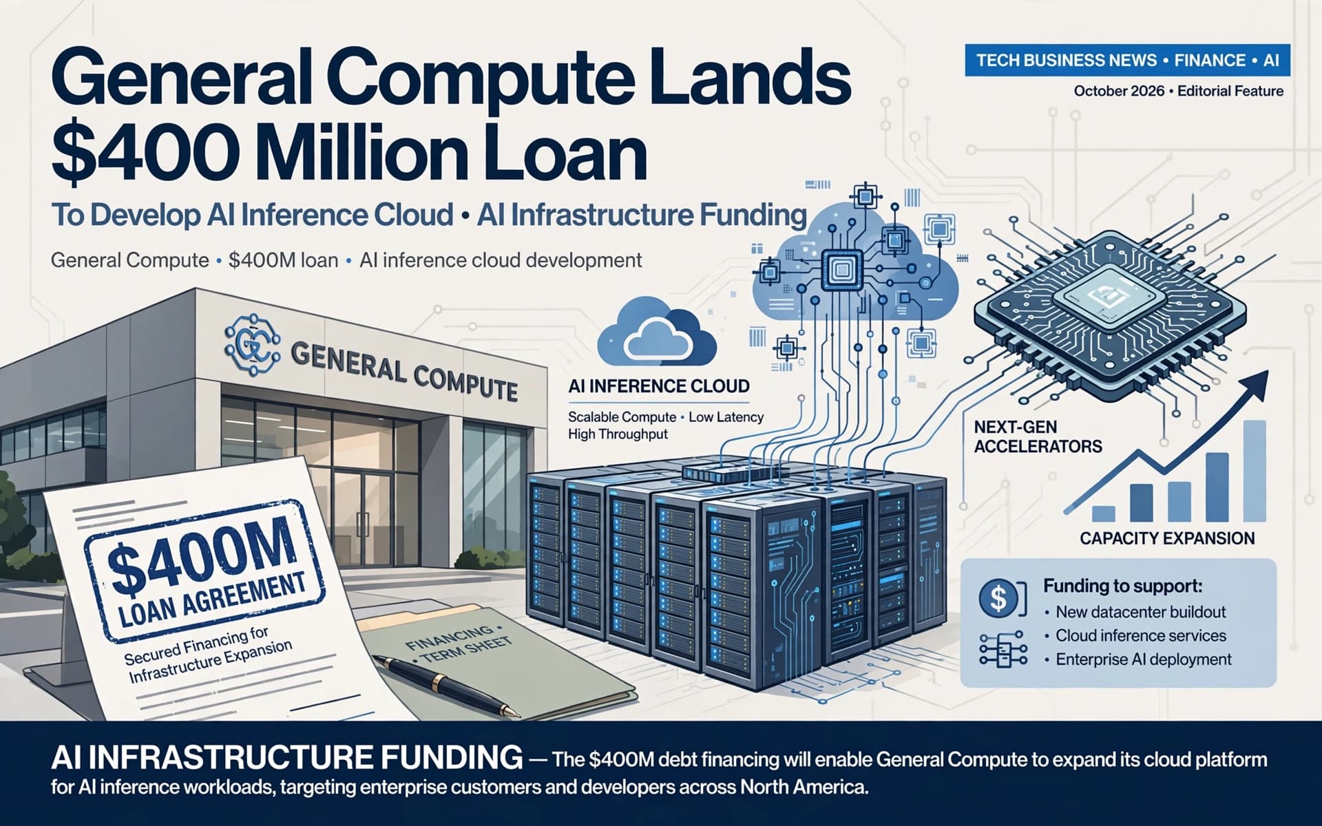 General Compute Lands $400 Million Loan to Develop AI Inference Cloud