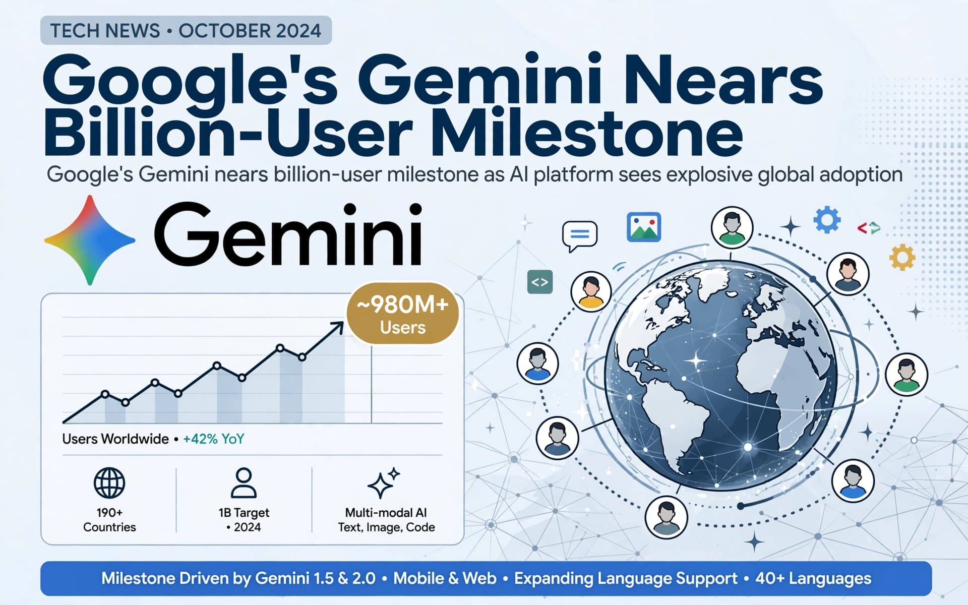 Google's Gemini Nears Billion-User Milestone