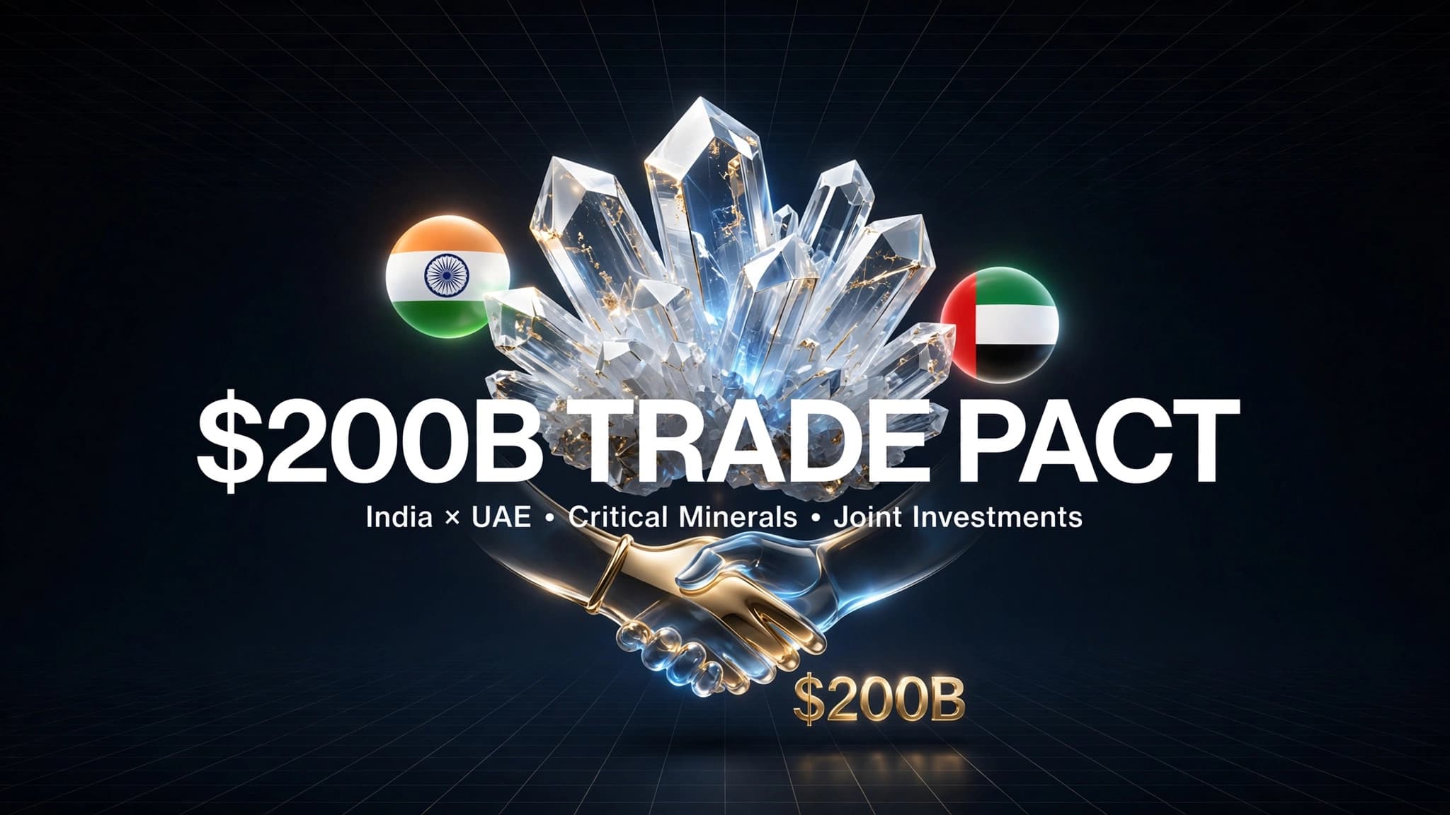 India and UAE Explore Joint Investments in Critical Minerals, Aim for $200 Billion Bilateral Trade