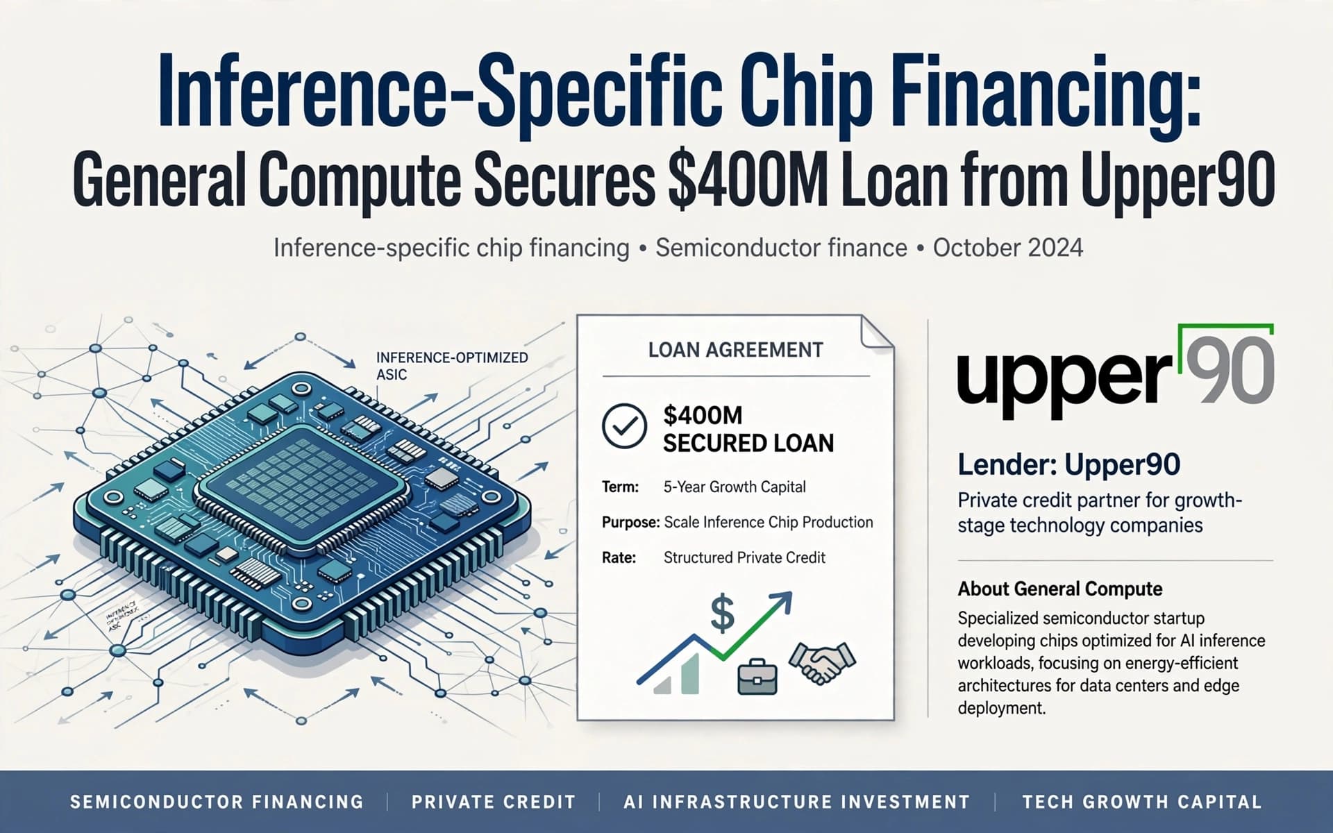Inference-Specific Chip Financing: General Compute Secures $400M Loan from Upper90