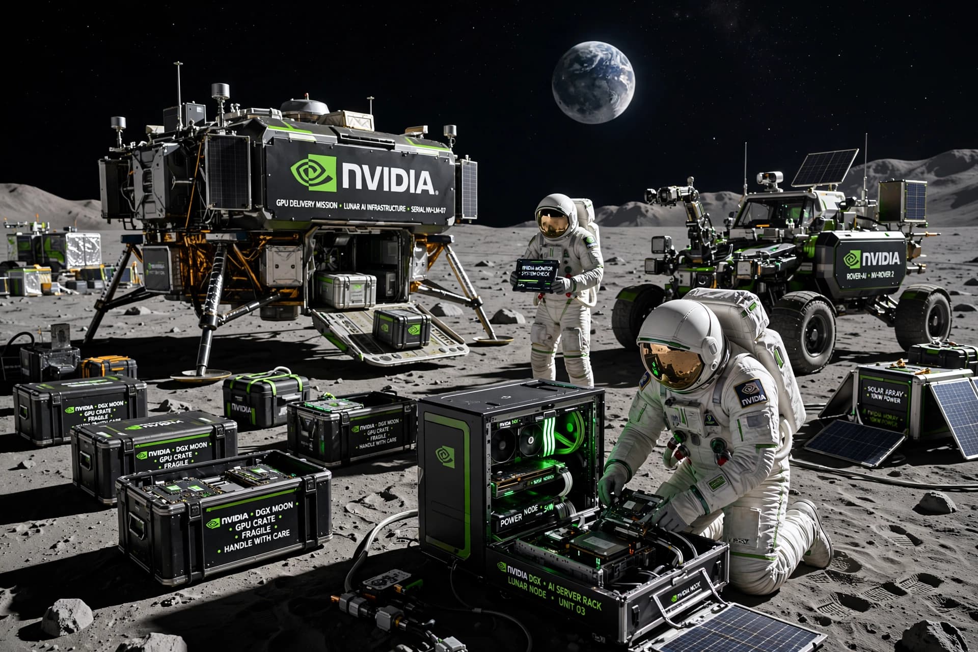 Nvidia Sends GPUs to the Moon in Bid to Pave Way for Human Presence