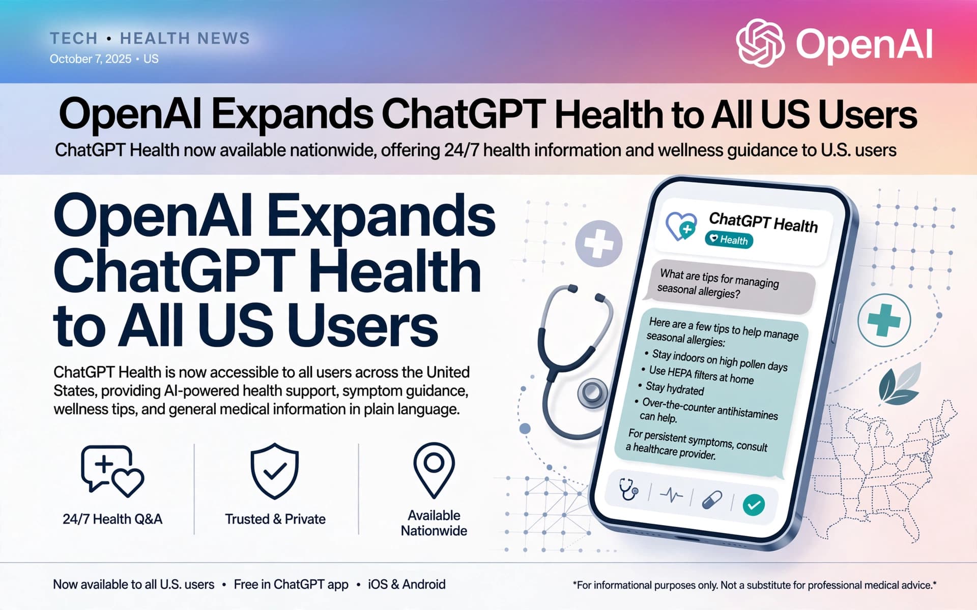 OpenAI Expands ChatGPT Health to All US Users