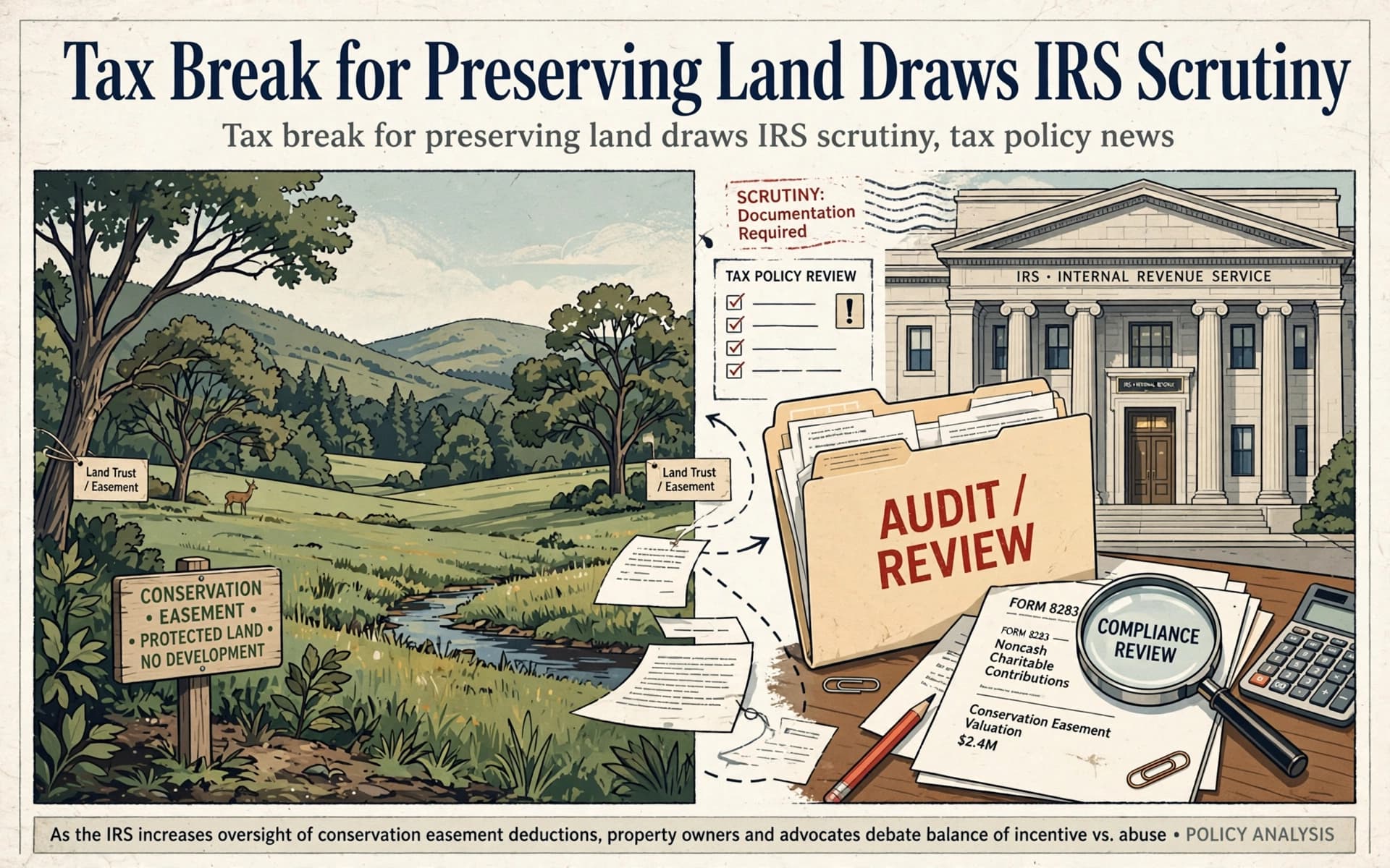 Tax Break for Preserving Land Draws IRS Scrutiny