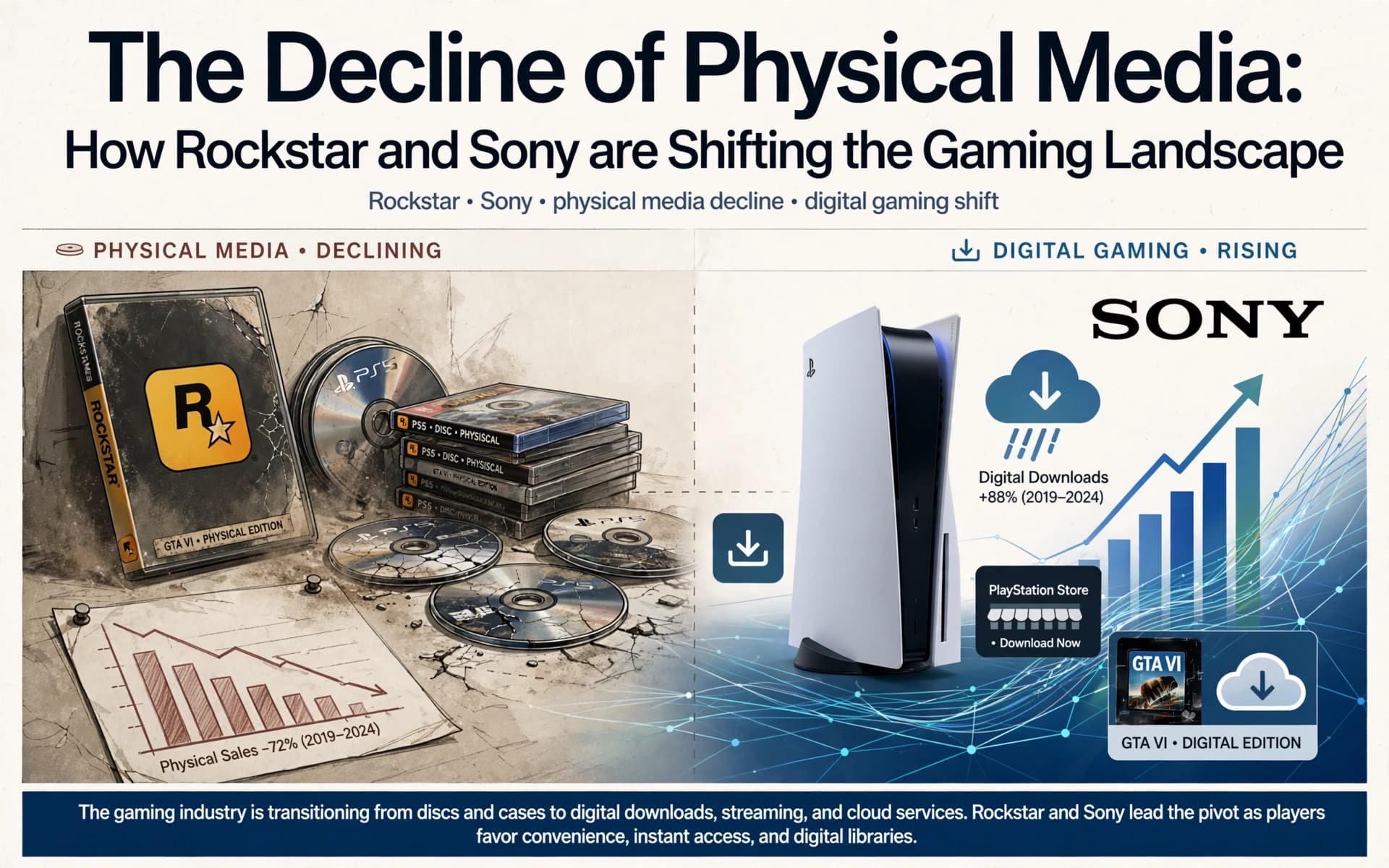 The Decline of Physical Media: How Rockstar and Sony are Shifting the Gaming Landscape