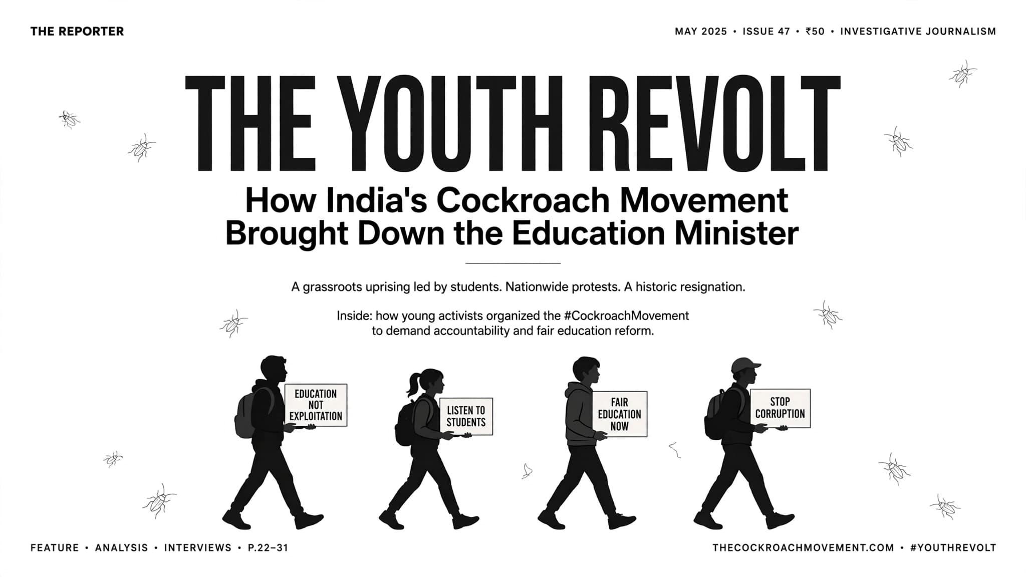 The Youth Revolt: How India’s "Cockroach" Movement Brought Down the Education Minister