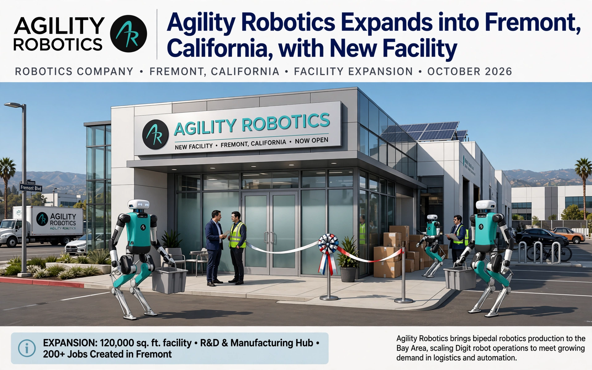 Agility Robotics Expands into Fremont, California, with New Facility