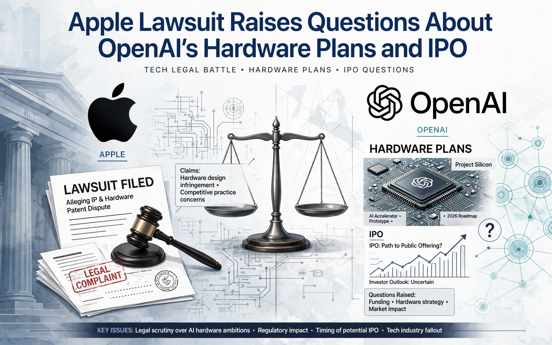 Apple Lawsuit Raises Questions About OpenAI's Hardware Plans and IPO